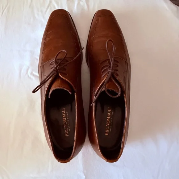 Bruno Magli Tan Leather Oxfords Made in Italy 11.5 Bruno Magli Tan Leather Oxfords Made in Italy 11.5 main image 4